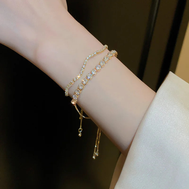 Adjustable Gold Bracelet Set