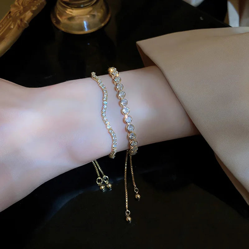 Adjustable Gold Bracelet Set