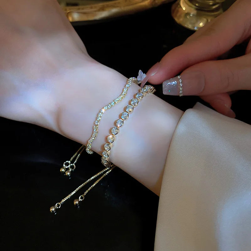 Adjustable Gold Bracelet Set