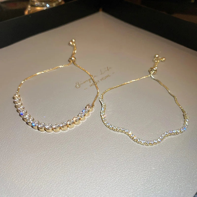 Adjustable Gold Bracelet Set